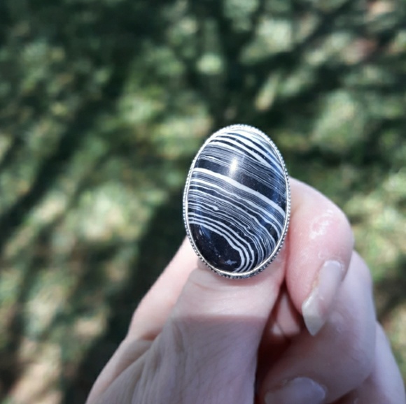 New Zebra Jasper 925 Silver Ring. - Picture 2 of 11